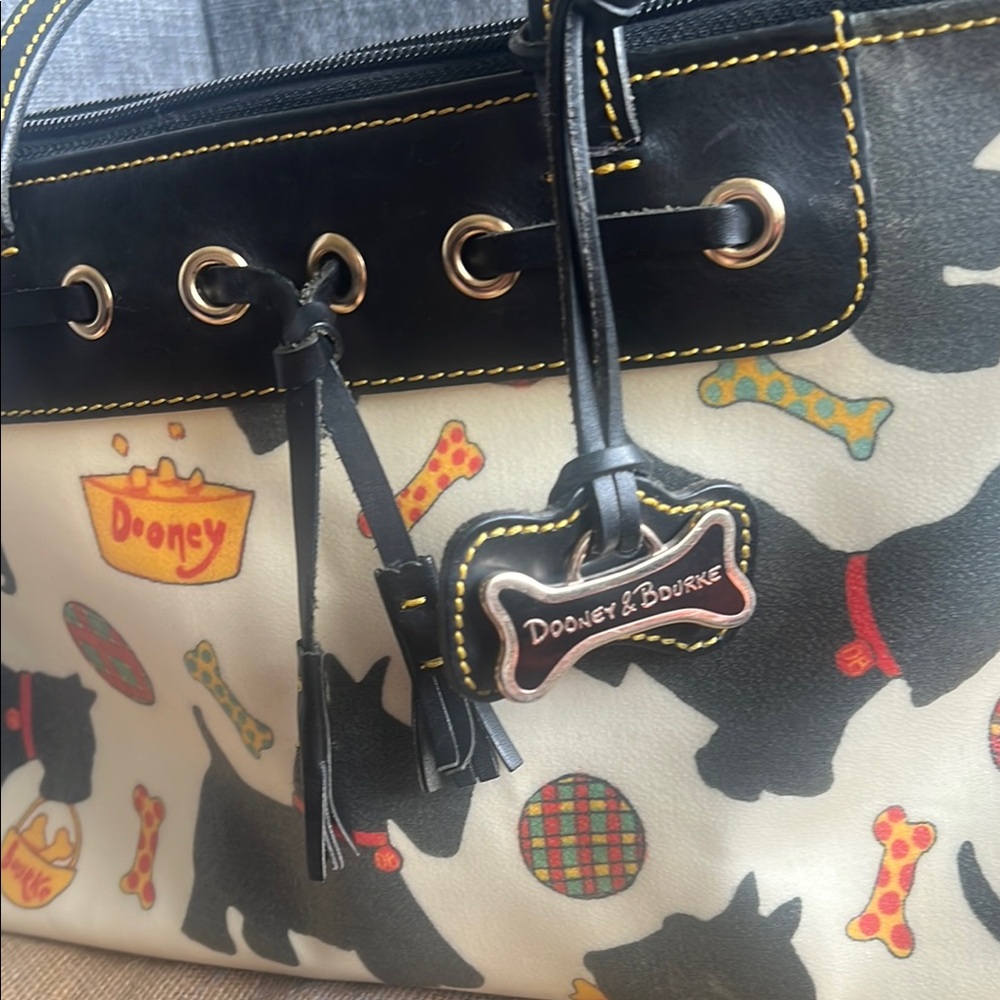 Dooney & Bourke Vintage Scottie Satchel - Picture 4 of 17
